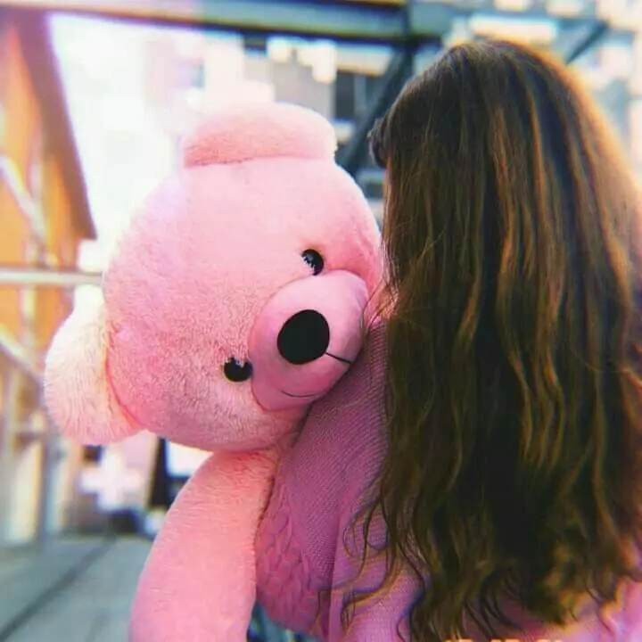pink teddy bear dp